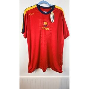 Xara Spain Soccer Jersey La Furia Roja Red Yellow Navy Blue Unisex Large NWT